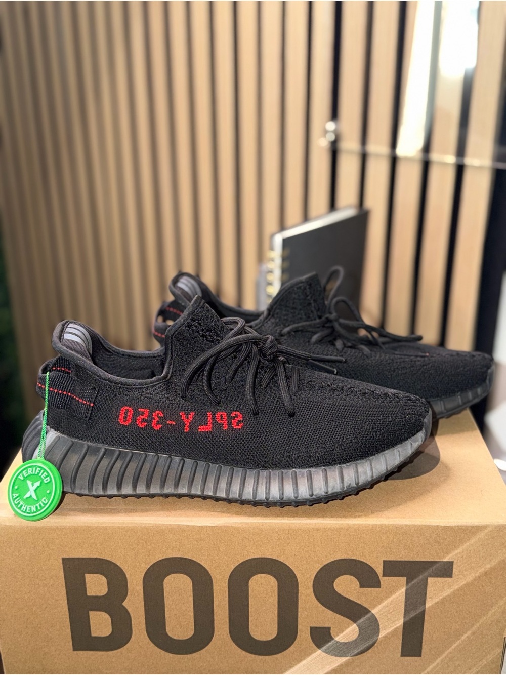 Yeezy Boost 350 V2 Black/Red Sneakers